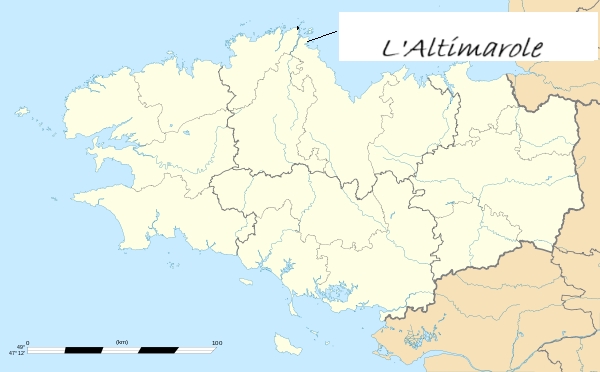 Carte de situation des g�tes du capitaine